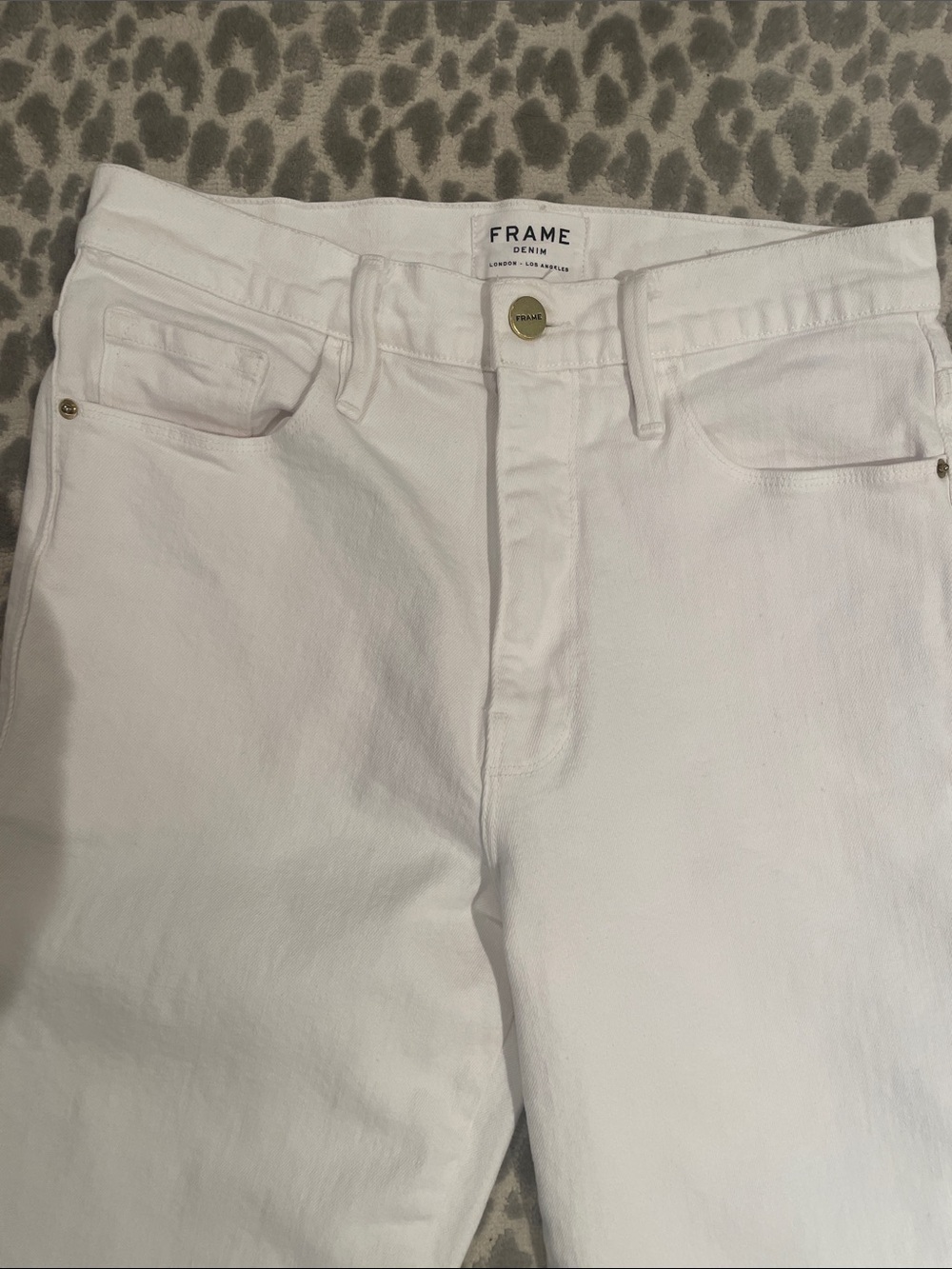 Frame Denim Le Sylvie crop White  Jeans